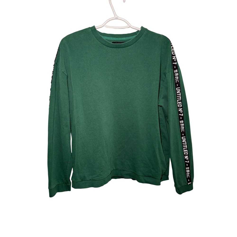 Cotton On Loose Fit Crew‎ Neck Sweatshirt Green Long Sleeve Womens Medium Casual